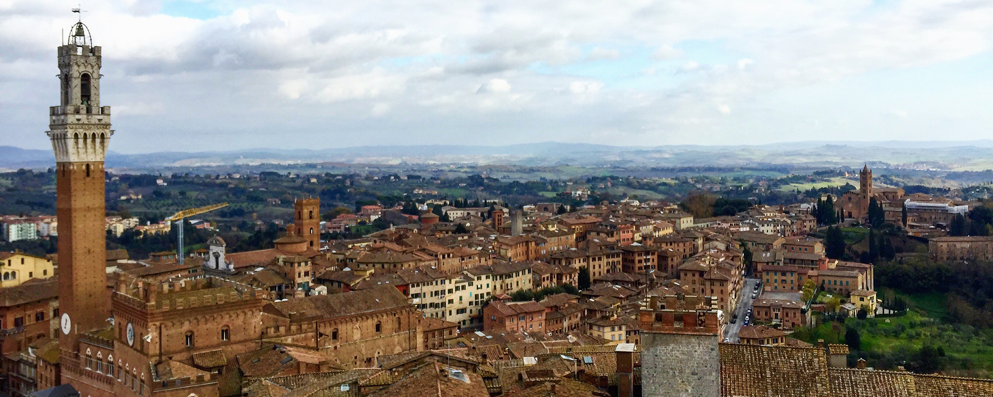 Panoramic view of Siena