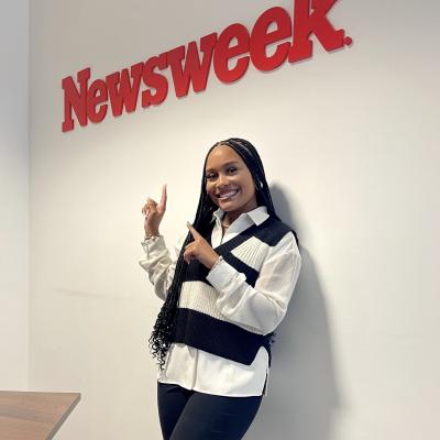 Student interning in London